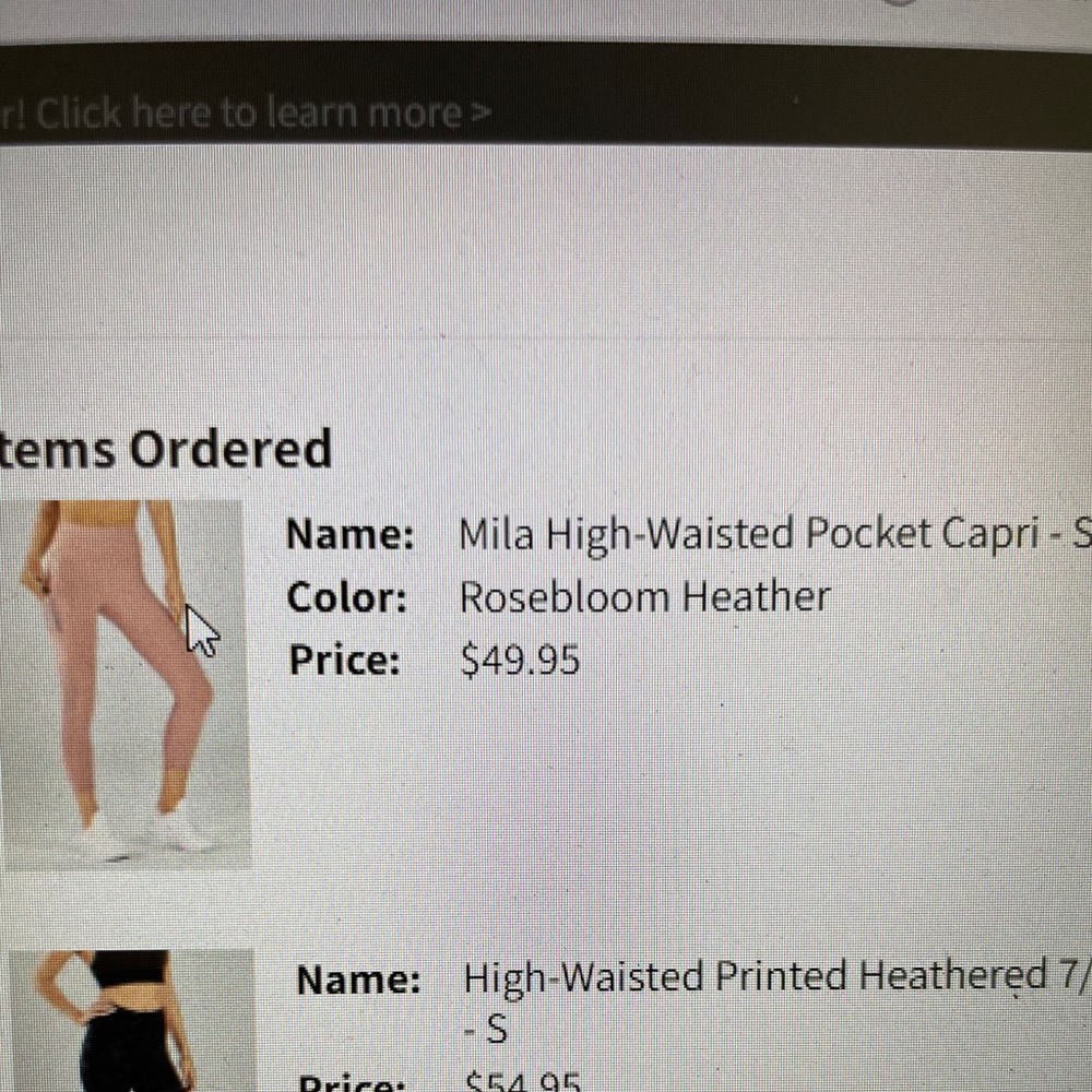 Fabletics Mila Leggings Rosebloom Heather